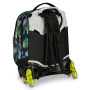 TROLLEY JACK tre ruote 3WD scuola DETACH seven WRITE DOWN GRIGIO BLU VERDE vol 37 litri ZAINO staccabile 3 IN 1