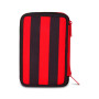 ASTUCCIO triplo scomparto MILAN con 3 zip SCUOLA seven COMPLETO di materiale