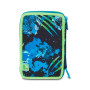 ASTUCCIO triplo scomparto AIR TIGER con 3 zip SJ GANG seven COMPLETO di materiale SCUOLA