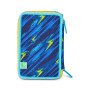 ASTUCCIO triplo scomparto DRAGON GLIDE con 3 zip SJ GANG seven COMPLETO di materiale BOY scuola