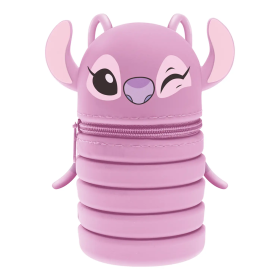 ASTUCCIO ALLUNGABILE estensibile IN SILICONE pencil case STITCH seven ROSA