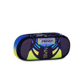 ASTUCCIO ROUND PLUS portapenne ovale NUANCED organizzato OVAL seven BLU VERDE
