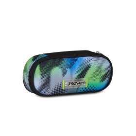 ASTUCCIO ROUND PLUS portapenne ovale WRITE DOWN organizzato OVAL seven VERDE AZZURRO