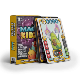 MAGI KIDZ gioco da tavolo FRUTTA E VERDURA mazzo di carte IN ITALIANO età 6+