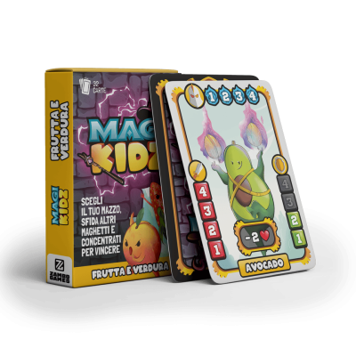 MAGI KIDZ gioco da tavolo FRUTTA E VERDURA mazzo di carte IN ITALIANO età 6+