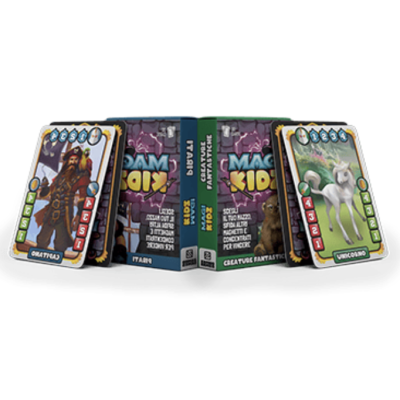 COMBO MAGI KIDZ gioco da tavolo PIRATI + CREATURE FANTASTICHE mazzo di carte IN ITALIANO età 6+