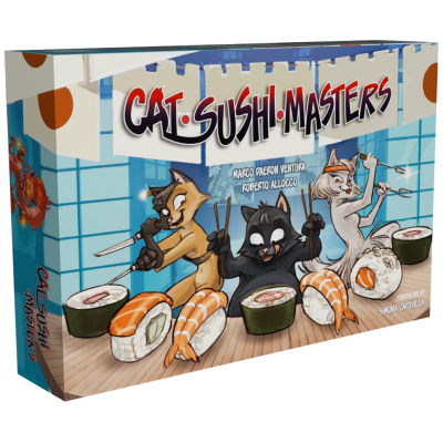 CAT SUSHI MASTERS gioco da tavolo IN ITALIANO mdv KICKSTARTER EDITION età 8+