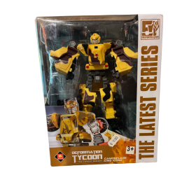 DEFORMATION TYCOON robot MIKADO transformer 5 IN 1 GIALLO the lastest series CAMOUFLAGE KING KONG