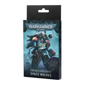 CARTE DELLE SCHEDE TECNICHE datasheet cards SPACE WOLVES warhammer 40k IN ITALIANO età 12+