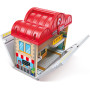 SET STAZIONE FERROVIA PORTATILE portable train station HAPE trenini TRENO età 3+