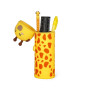 KAWAII 2 in 1 ASTUCCIO in silicone GIRAFFA legami TOMBOLINO portapenne con zip
