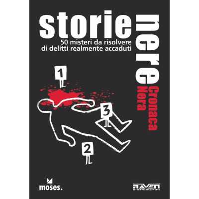 STORIE NERE CRONACA NERA mazzo di carte 50 MISTERI DA RISOLVERE raven IN ITALIANO età 12+
