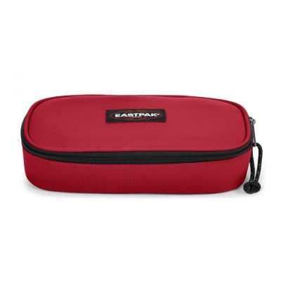 ASTUCCIO eastpak OVAL SINGLE portapenne con zip SCARLET RED rosso