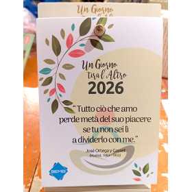 CALENDARIO 2026 UN GIORNO TIRA L'ALTRO con supporto in legno