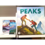 PEAKS DELUXE the boardgame Kickstarter with dice tray and playmat
