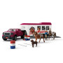 LAKESIDE TRUCK AND TRAILER camion con rimorchio HORSE CLUB cavalli SCHLEICH set 42705 età 5+