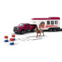 LAKESIDE TRUCK AND TRAILER camion con rimorchio HORSE CLUB cavalli SCHLEICH set 42705 età 5+