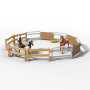 LAKESIDE TRUCK AND TRAILER camion con rimorchio HORSE CLUB cavalli SCHLEICH set 42705 età 5+