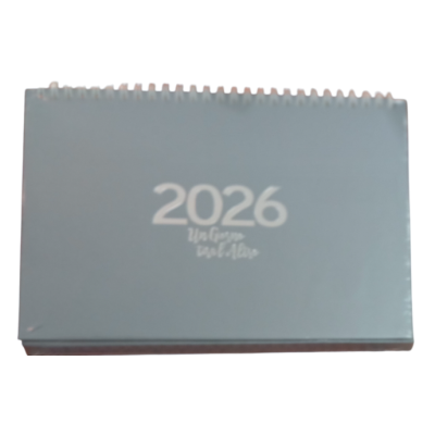 CALENDARIO 2026 da tavolo SPIRALATO biembi GRIGIO un giorno tira l'altro SCRIVANIA planner