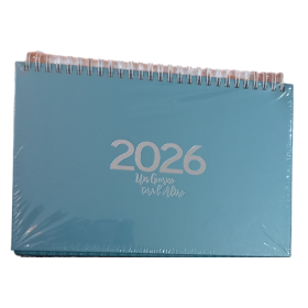 CALENDARIO 2026 da tavolo SPIRALATO biembi BLU un giorno tira l'altro SCRIVANIA planner
