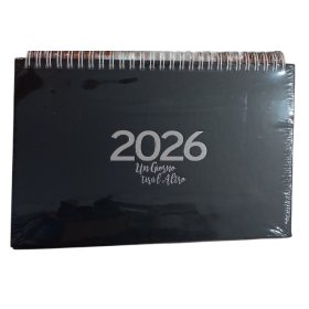 CALENDARIO 2026 da tavolo SPIRALATO biembi NERO un giorno tira l'altro SCRIVANIA planner