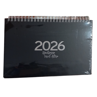 CALENDARIO 2026 da tavolo SPIRALATO biembi NERO un giorno tira l'altro SCRIVANIA planner