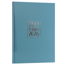 AGENDA 2026 biembi DAILY PLANNER brossura BLU giornaliera DAY