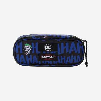 ASTUCCIO eastpak OVAL SINGLE portapenne con zip THE JOKER blu e nero