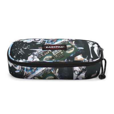 ASTUCCIO eastpak OVAL SINGLE portapenne con zip CUTOUT DARK fantasia