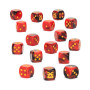 BLADES OF KHORNE dice set DI 16 DADI warhammer AGE OF SIGMAR età 12+