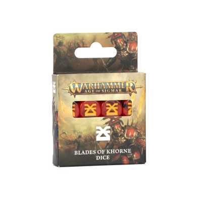 BLADES OF KHORNE dice set DI 16 DADI warhammer AGE OF SIGMAR età 12+