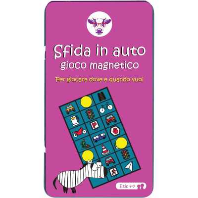 SFIDA IN AUTO gioco magnetico PORTATILE purple cow IN ITALIANO età 4+
