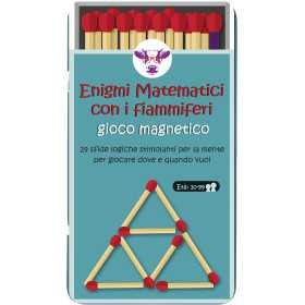 ENIGMI MATEMATICI CON I FIAMMIFERI gioco magnetico PORTATILE purple cow IN ITALIANO età 10+