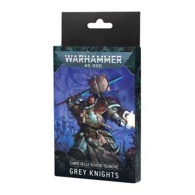 GREY KNIGHTS cavalieri grigi DATASHEET CARDS warhammer 40k CARTE DELLE SCHEDE TECNICHE IN ITALIANO età 12+