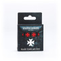 BLACK TEMPLARS DICE space marines SET DI 16 DADI warhammer 40k ROSSI E NERI età 12+
