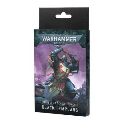 BLACK TEMPLARS space marines DATASHEET CARDS warhammer 40k CARTE DELLE SCHEDE TECNICHE IN ITALIANO età 12+