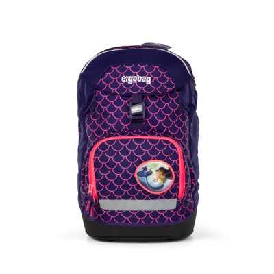 ZAINO scuola ERGOBAG prime PEARL DIVEBEAR 2025 ergonomico REGOLABILE viola