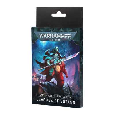 LEAGUES OF VOTANN carte delle schede tecniche DATASHEET CARDS warhammer 40k IN ITALIANO età 12+