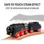 SET TRENO A VAPORE DI NATALE ferrovia BRIO treni in legno TRENINO A BATTERIA 36014 età 3+