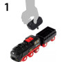 SET TRENO A VAPORE DI NATALE ferrovia BRIO treni in legno TRENINO A BATTERIA 36014 età 3+