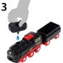 SET TRENO A VAPORE DI NATALE ferrovia BRIO treni in legno TRENINO A BATTERIA 36014 età 3+