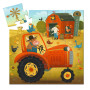 PUZZLE 16 PEZZI con scatola sagomata TRATTORE djeco DJ07275 età 3+