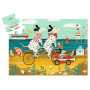 PUZZLE 24 PEZZI con scatola sagomata OLLIE IL DALMATA djeco DJ07286 età 3+