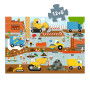 PUZZLE GIGANTE set con 12 + 5 pezzi IL CANTIERE djeco DJ07167 età 3+