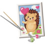 CREART kit artistico RICCIO ravensburger 10 COLORI con cornice SET CREATIVO età 7+