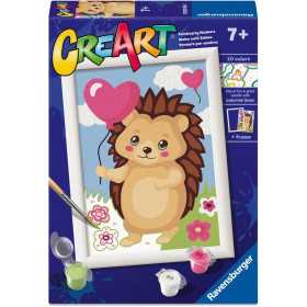CREART kit artistico RICCIO ravensburger 10 COLORI con cornice SET CREATIVO età 7+