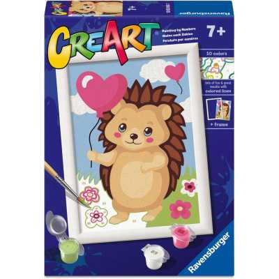 CREART kit artistico RICCIO ravensburger 10 COLORI con cornice SET CREATIVO età 7+
