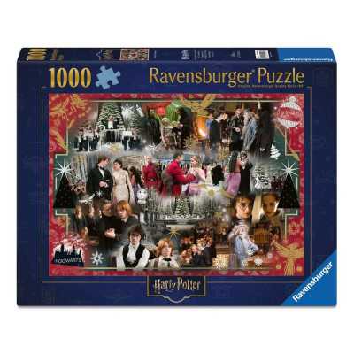 PUZZLE 1000 PEZZI ravensburger HARRY POTTER CHRISTMAS originale HOLIDAYS IN HOGWARTS