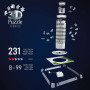 TORRE DI PISA LED monumento 3D PUZZLE senza colla RAVENSBURGER luminoso 231 PEZZI età 8+