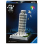 TORRE DI PISA LED monumento 3D PUZZLE senza colla RAVENSBURGER luminoso 231 PEZZI età 8+